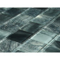 Square 48X48mm Black Green Crystal Mosaic Glass Tile